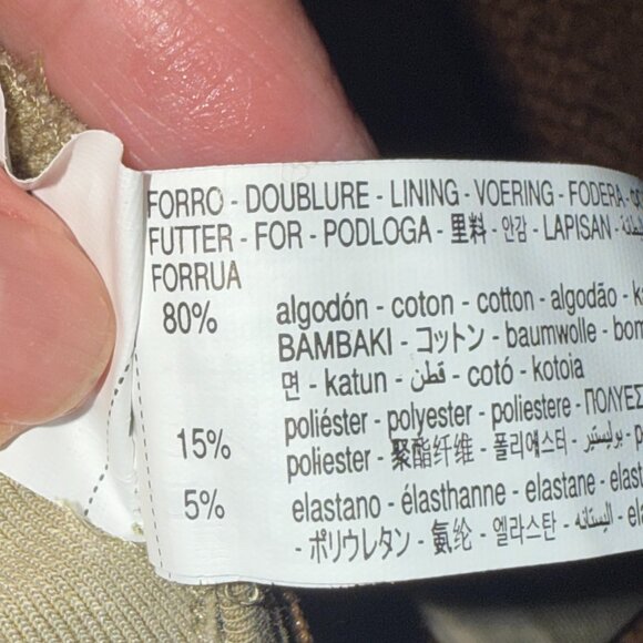 NWOT Zara Washed Effect Interlock Khaki Cropped Tank - Picture 10 of 10